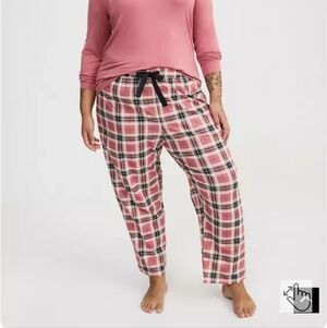 🆕️🌜100% COTTON SLEEP PANT - PINK PLAID🌛